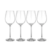 4pc Tempa Quinn 490ml Red Wine Crystal Stem Glass Set Drinking Glassware Clear