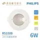 飛利浦 PHILIPS RS100B LED角度投射燈 6W / 9W 崁燈 24度