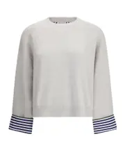 Brunello Cucinelli Shiny Shirt Detail Jumper L,M White