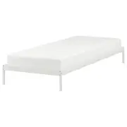 VEVELSTAD bed frame, white, Single