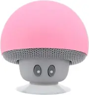 Mini Bluetooth Speaker, Portable Wireless Mini Pink Mushroom Bluetooth 3.0 USB C