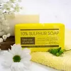 English Soap Company 10% Sulphur Soap Bar Vegan Vegetable Hand Wash Cleanser