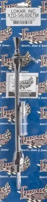 Lokar XTD-34L60ETM Hi-Tech Transmission Dipstick - Transmission Mount - Braided