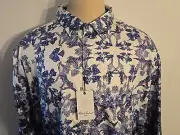 ROBERT GRAHAM ANDRIA NEW MEN'S COTTON + CASUAL SHIRT SIZE 2XL