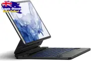 Keyboard Case for Samsung Galaxy Tab S10+ S9+ S8+ S7+ S7 FE 12.4" Black