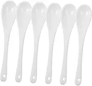 TOPPERFUN 6Pcs Reusable Beverage Stirring Spoons Long Handle Mixing Spoons for Home Bar and Milk Tea Shops Lightweight and Easy to Clean Kitchen Party Supplies