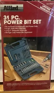 31PC POWER BIT SET ALLIED 1989 SEALED BOX SET