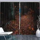 Beautiful Canyon Forest 3D Blockout Photo Print Curtain Fabric Curtains Window