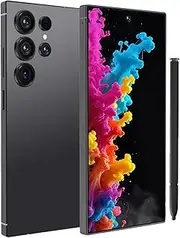I25 Ultra Unlocked Cell Phone, 8GB+256GB Snapdragon 8 Gen 3 Android Smartphone, 7000mAh Battery Fast Charging Mobile Phone, 6.99" FHD+ 120Hz Screen, 108MP Camera, Dual SIM Phone/GPS/Face ID - Black