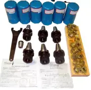 44 Techniks CAT 40 Tooling Kit for Haas,Fadal CNC Mill-ER Chuck,Collet,Holder