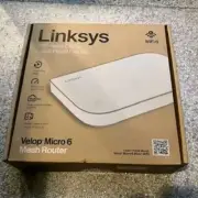 Linksys - Velop AX3000 Dual Band Micro 6 Mesh Router - White - Factory Sealed!