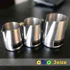 With Integrated Thermometer Latte Stainless Steel Pro Milk Frothing Pitcher Jug
