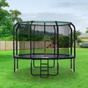 Centra Trampoline 4.5/8/10/16 Ft for Kids w/Ladder Enclosure Safety Net Rebounder