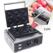 6 Holes Commercial Electric Doughnut Maker Non-stick Waffle Donut Bake Machine