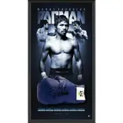 MANNY PACQUIAO HAND SIGNED FRAMED LIMITED EDITION BOXING GLOVE MAYWEATHER HORN