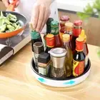 360 Rotating Spice Storage Rack Turntable Condiment Holder Waterproof and xisyZ