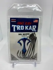 Lazer TroKar TK100 Heavy Duty Worm Hook - HD Bass Fishing Pick Size