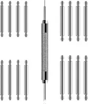[Vellsar] Watch Band Pins Replacement Kit, Heavy Duty Stainless Steel Watch Spring Bars with Watch Strap Remove Tool