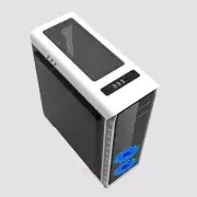 White Elysium Gaming Case Computer PC full ATX Case with side window 2x Led Fans