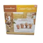 Copper Chef Copper Eggs XL Set with Non Stick Coating 4 XL Egg Makers with Caddy