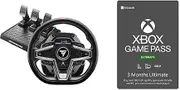 Thrustmaster T248 Force Feedback Racing Wheel and Magnetic Pedals Xbox X|S/One/PC + Xbox Game Pass Ultimate: 3 Month Subscription (Digital Code) Bundle