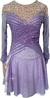[Zagitova] Ice Figure Skating Dress for Girls with Shiny Rhinestone Women Handmade Competition Performance Dance Outfit