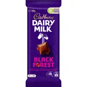 Cadbury Dairy Milk Black Forest Chocolate Block 180g