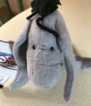 RETIRED The Disney Store Mini Bean Bag CLASSIC EEYORE Beanie Plush Toy NWT