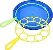 HONMEET 1 Set Bubble Wands Set for Large Bubble Maker Kit with Tray for Outdoor Fun for Birthday Parties Weddings Family Activities