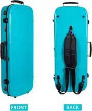 Crossrock Baritone Ukulele Case Hardshell with TSA Lock - 100% Fiberglass