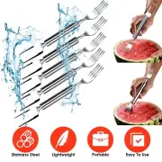 New 5-Pack Watermelon Cutter Slicer - Dual Head Fruit Cutting Fork & Knife