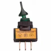 2x GREEN 20A LIGHT ILLUMINATED DUCK BILL TOGGLE SWITCH CAR BOAT DASH BOARD