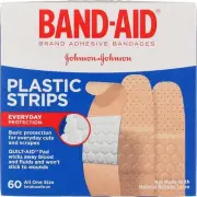 3 Pack Band-Aid Plastic Strips Bandages, One Size, 60 Ct