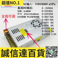 在飛比找樂天市場購物網優惠-特賣 數顯可調直流480W開關電源0-5-12-24-36-