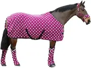 Supreme Products Dotty Standard-Neck Horse Fleece Rug (UK Size: 4') (Magical Mulberry)