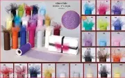 Glitter Tulle Roll Party Favor Candy Wrap Bows Shiny Sparkle Wedding Shower Gift