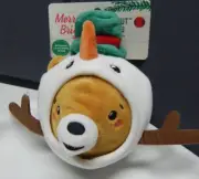 Merry And Bright Decked Out Dog Toys Plush Snowman Bear NEW
