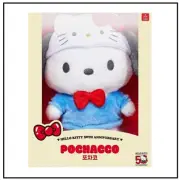 Sanrio Characters Hello Kitty 50th Anniversary Plush Doll Pochacco Mideum