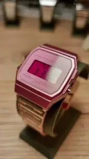 Miami Pink – Modified Watch Based on Casio F-91W – Transparent Pink Case EDC