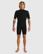 Mens 2/2mm Everyday Sessions Short Sleeve Back Zip Springsuit