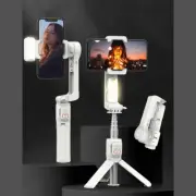 LED Light Gimbal Stabilizer Handheld Tripod Selfie Stick For Mobile Phone