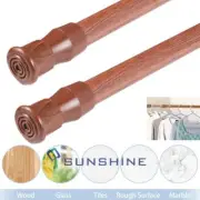 2PCS Metal Curtain Rod 15-44 Inch Non-Slip Spring Heavy-Duty Tension Curtain Rod