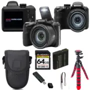 Kodak PIXPRO AZ425 Digital Camera (Black) + Tripod + Case - 64GB Kit