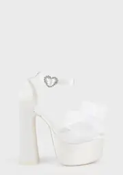 [Unholy] Blanc Moonlight Moment Platform Heels