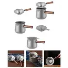Titanium Tea Maker Tea Set with Wood Handle Kungfu Teapot Multifunctional for