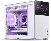 D31 MESH SC White Micro Computer Case with Screen, M-ATX/ITX Mainboard/Support R