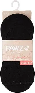 [BEARPAW] Pawz Women's 6 Pack Invisible Thin No Show Liner Socks Ultra Low Loafer Hidden Liner Socks - Flat Socks for Women