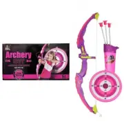 Fonderland Light Up Bow With 3 Suction Cup Arrows Kids Archery Toys Set Girls