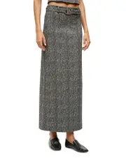 Staud Murray Herringbone Column Skirt