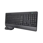 Trust Trezo Keyboard + Mouse Combo, Wireless, Black & Ideal for Daily Use